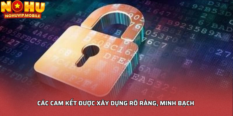Các cam kết được xây dựng rõ ràng, minh bạch 